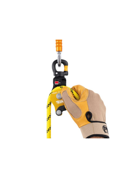 Poulie simple RàB à flasque ouvrante avec émerillon ouvrable - SPIN S1 OPEN - PETZL®