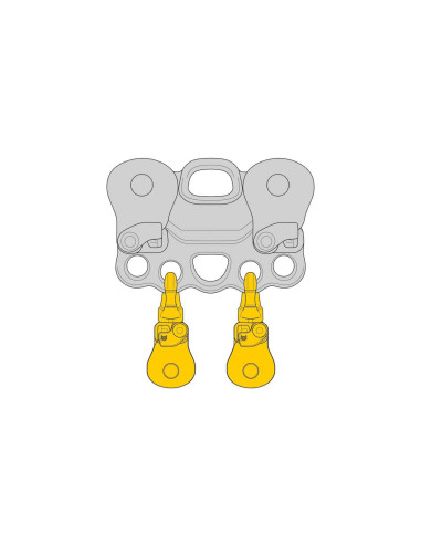 Poulie simple RàB à flasque ouvrante avec émerillon ouvrable - SPIN S1 OPEN - PETZL®