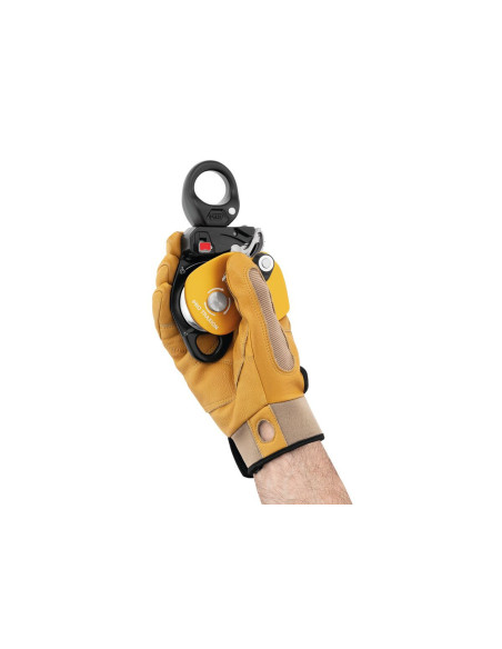 Poulie-bloqueur imperdable haut rendement avec émerillon - PRO TRAXION - PETZL®
