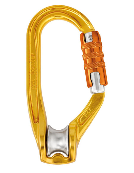 Poulie-mousqueton alu triple action - ROLLCLIP A TRIACT-LOCK - PETZL®