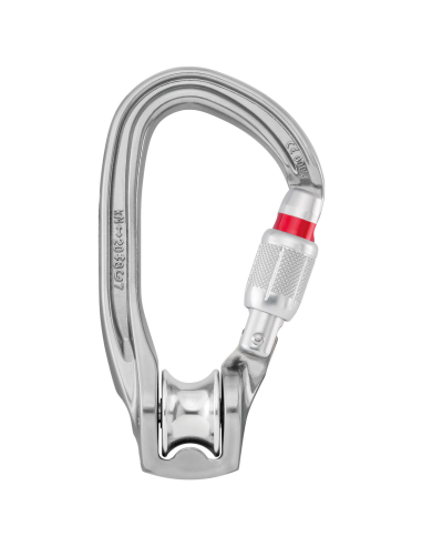 Poulie-mousqueton alu à vis ouverture opposée à la poulie - ROLLCLIP Z SCREW LOCK - PETZL®