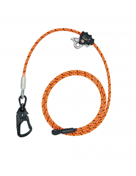 Longe armée de maintien au travail réglable avec 1 mousqueton triple action (SNAPO TWIST) - STILÉO - COURANT®