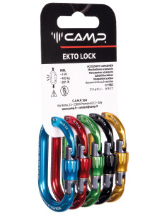Mousqueton alu porte matériel à vis 4 kN - pack de 5 - EKTO LOCK - CAMP®