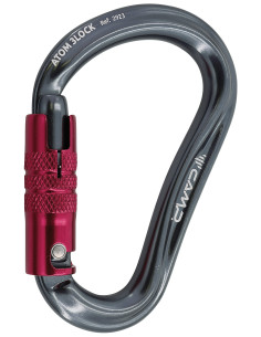 Mousqueton alu à grande ouverture triple action - ATOM 3LOCK - CAMP®