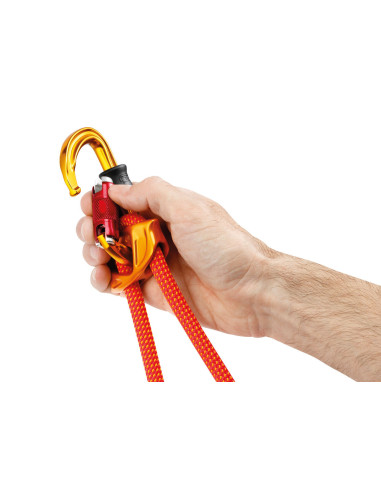 Mousqueton compact alu en D double action - SM'D TWIST LOCK - PETZL®