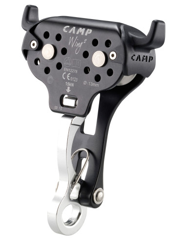 Poulie double RàB pour tyroliennes sur corde et câble - WING 2 - CAMP®