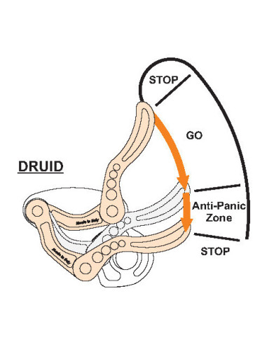 Descendeur auto-freinant avec système anti-panique ultra compact - DRUID - CAMP®