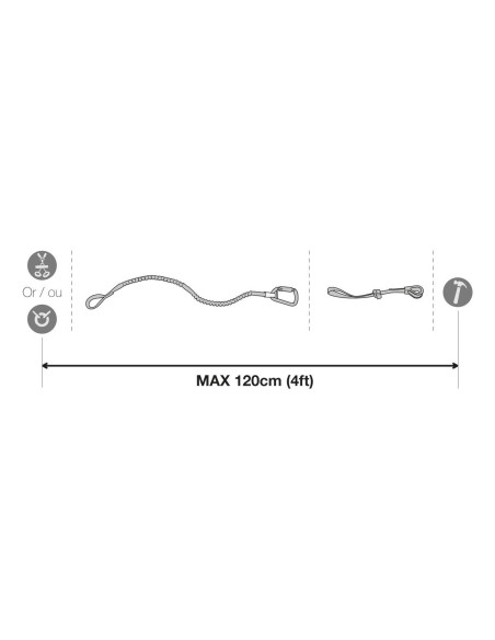 Sangle outil extensible - TOOLEASH - PETZL®