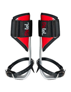 Griffe Aluminium sangle cuir - la paire - DISTEL®