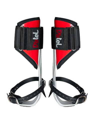 Griffe Aluminium sangle cuir - la paire - DISTEL®