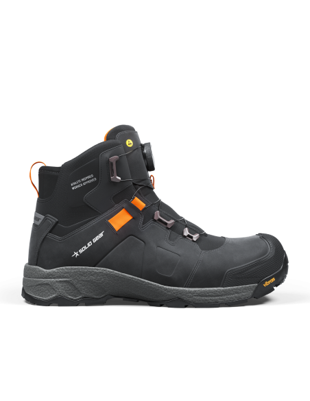 Chaussures de sécurité montantes SOLID GEAR Vapor 3 Mid S3S SR HRO FO – Vibram® & système BOA® Fit