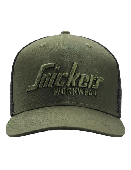 Casquette de camionneur SNICKERS Workwear 9001 Black – Style respirant et ajustable