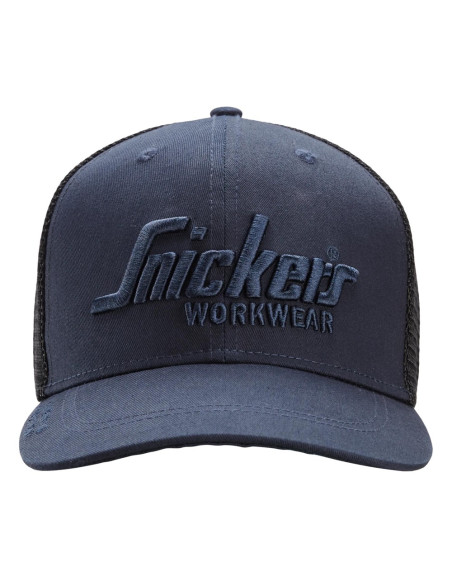 Casquette de camionneur SNICKERS Workwear 9001 Black – Style respirant et ajustable