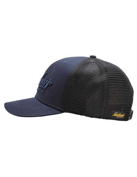 Casquette de camionneur SNICKERS Workwear 9001 Black – Style respirant et ajustable