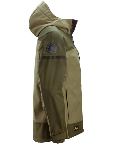 Veste Softshell à capuche SNICKERS Workwear 1226 AllroundWork – Stretch & coupe-vent