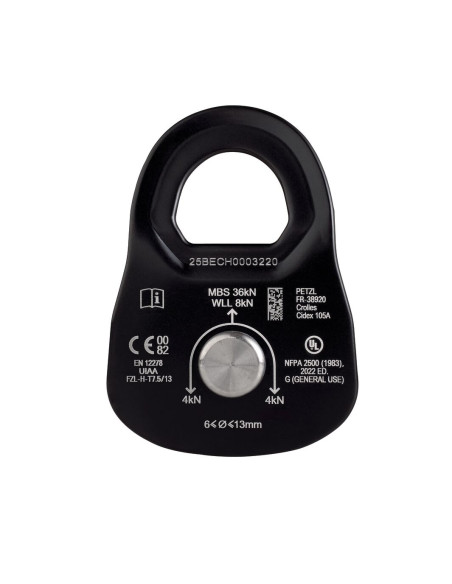 Poulie simple à flasques mobiles - RESCUE M 2026 - PETZL®