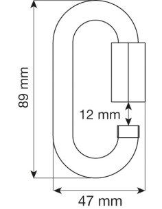 Maillon rapide ovale inox... 2