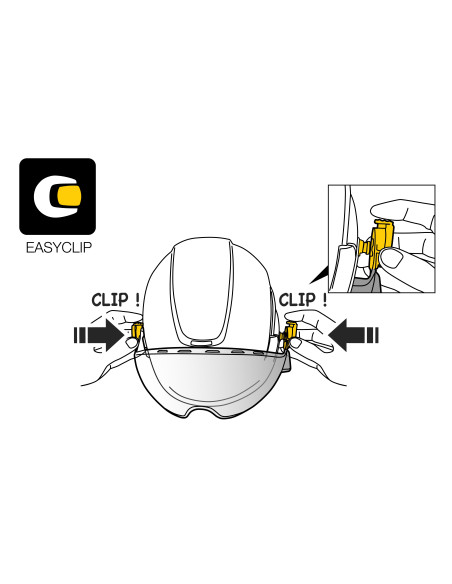 Visière de protection complète grillagée avec système EASYCLIP pour casques VERTEX et STRATO - VIZEN MESH - PETZL®