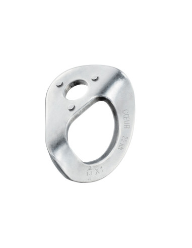 Plaquettes d'ancrage + goujon COEUR BOLT STEEL (boîte de 20) - PETZL®