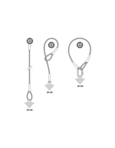 Élingue d'amarrage en câble - WIRE STROP - PETZL®