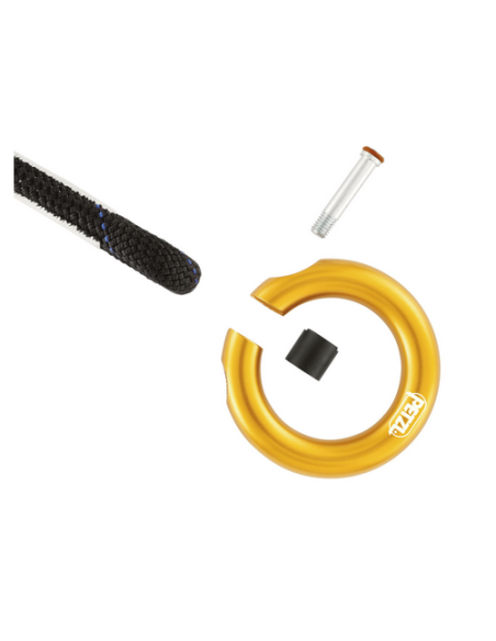 Anneau de connexion ouvrable alu multidirectionnel EN362 - RING OPEN - PETZL®