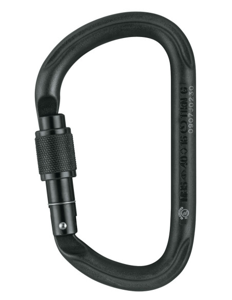 Mousqueton acier en D à vis - VULCAN SCREW-LOCK - PETZL®