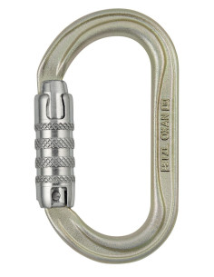 Mousqueton acier ovale triple action version INT - OXAN - PETZL®