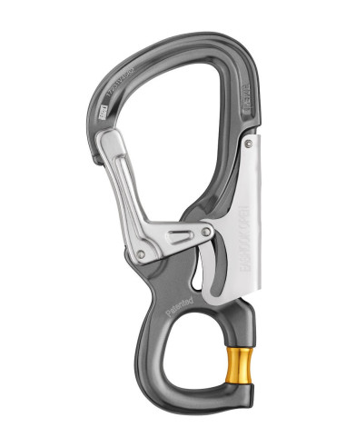 Mousqueton alu double action snaphook avec point de connexion ouvrable - EASHOOK OPEN - PETZL®