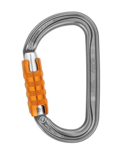 Mousqueton alu en D triple action - AM'D TRIACT - PETZL®