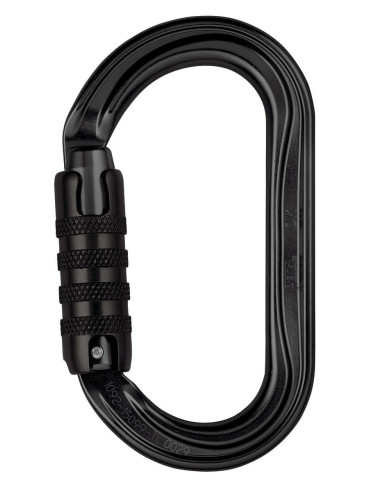 Mousqueton alu ovale triple action - OK TRIACT LOCK - PETZL®