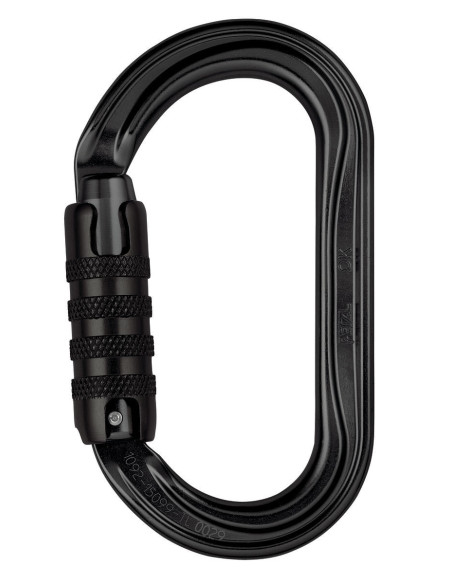 Mousqueton alu ovale triple action - OK TRIACT LOCK - PETZL®