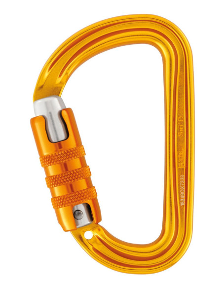 Mousqueton compact alu en D triple action - SM'D - PETZL®