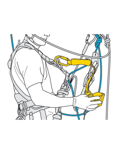 Antichute mobile sur corde (ø10mm et +) avec fonction de blocage - ASAP LOCK - PETZL®