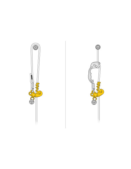 Prusik mécanique avec émerillon - ZIGZAG PLUS - PETZL®