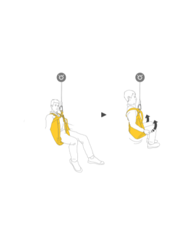 Brassière de sécurisation et triangle d'évacuation - THALES - PETZL®