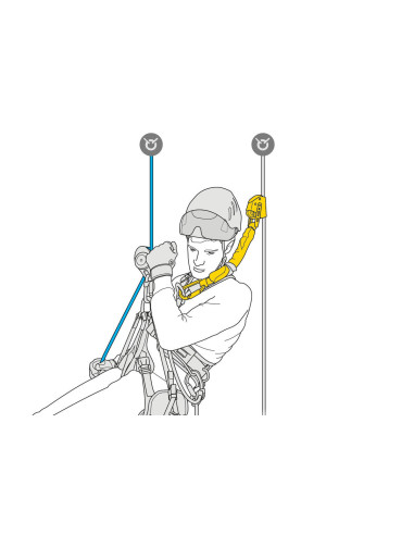 Absorbeur d’énergie pour ASAP ou ASAP LOCK (secours 250kg max) - ASAP'SORBER AXESS - PETZL® (Longueur: 40 cm)