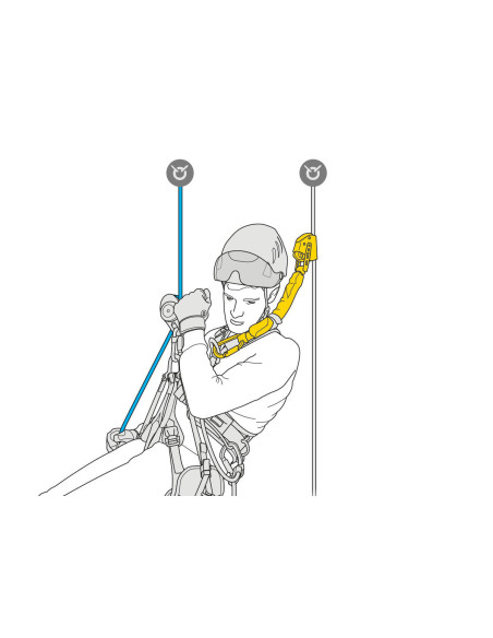 Absorbeur d’énergie pour ASAP ou ASAP LOCK (secours 250kg max) - ASAP'SORBER AXESS - PETZL® (Longueur: 40 cm)