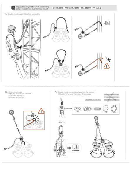 Longe de progression réglable simple - PROGRESS ADJUST-I - PETZL®
