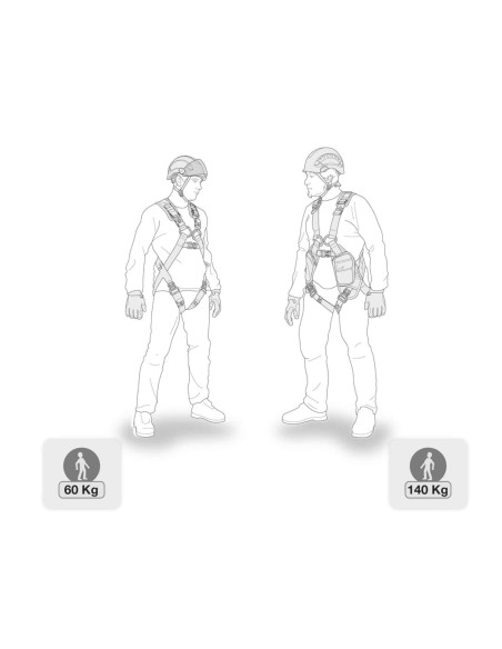 Longe double 80 cm avec absorbeur - ABSORBICA-Y 80 - PETZL®