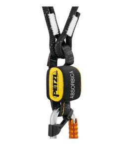 Longe double 80 cm avec absorbeur, mousqueton OK TRIACT LOCK et MGO alu - ABSORBICA-Y MGO - PETZL® 2