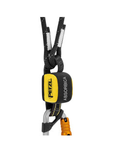 Longe double 80 cm avec absorbeur, mousqueton Bm'D et MGO acier version INT - ABSORBICA-Y MGO - PETZL® 2