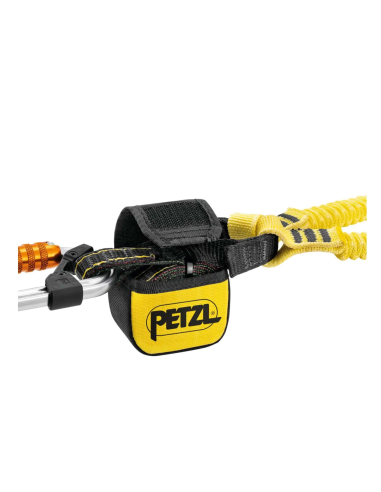 Longe double élastiqué 150 cm  avec absorbeur, mousqueton OK TRIACT LOCK et MGO alu - ABSORBICA-Y FLEX MGO - PETZL®