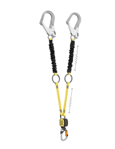 Longe double élastiquée 150 cm, mousqueton Bm'D et MGO alu - ABSORBICA-Y TIE-BACK - PETZL®